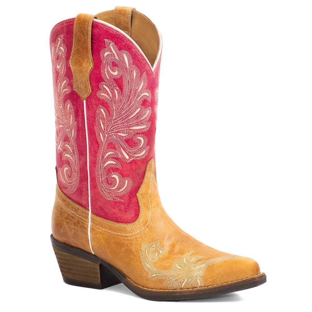 NEW FORASTERO ladies western leather boots in pink